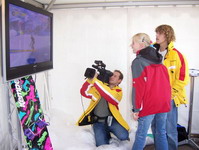 Snowboardsimulator beim FIS Weltcup 2006